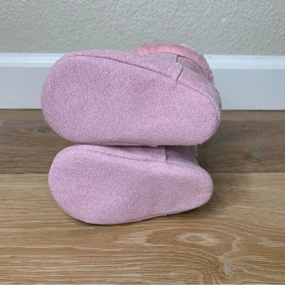 Trimfoot Baby Girl Size 3 Pink Faux Fur Boots